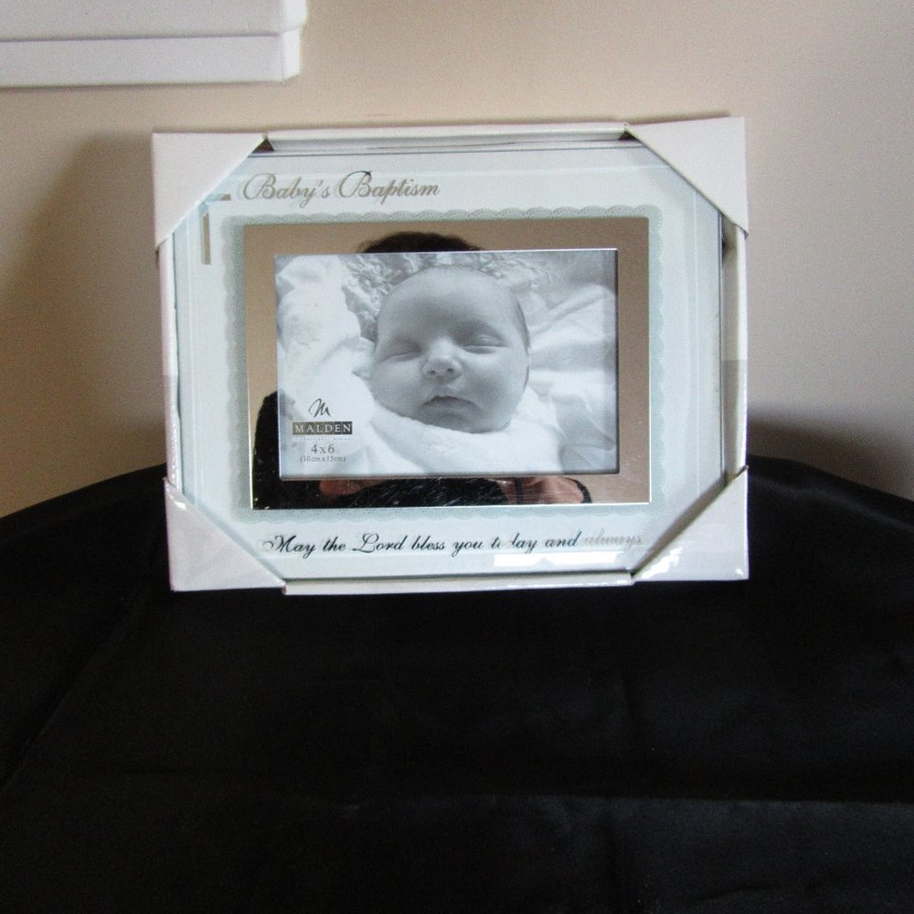 Baby Baptism Picture Frame 4X6 Malden